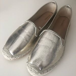 Old Navy Espadrilles metallic 9.5 New